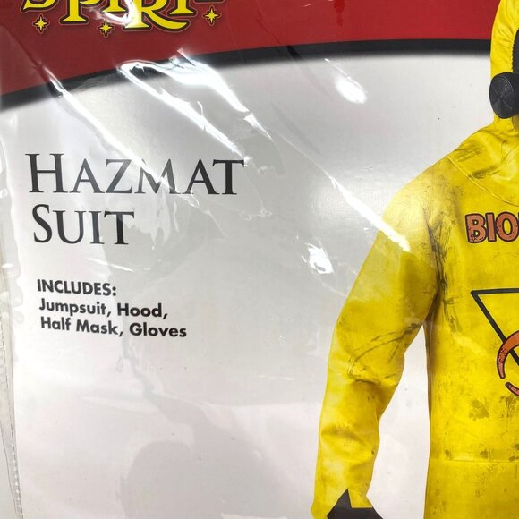 Spirit Halloween Adult Hazmat Suit Costumen Halloween Toxic Cleanup Biohazard - Picture 4 of 10